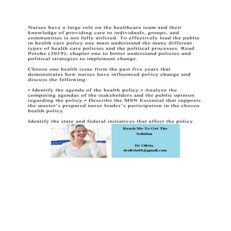 Nurses have a large role on the healthcare team and their knowledge .docx