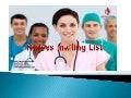 Nurses mailing list