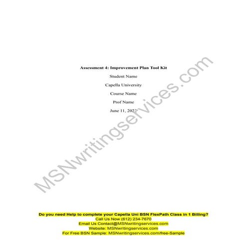 nurs fpx 4020 assessment 4 improvement plan tool kit.pdf