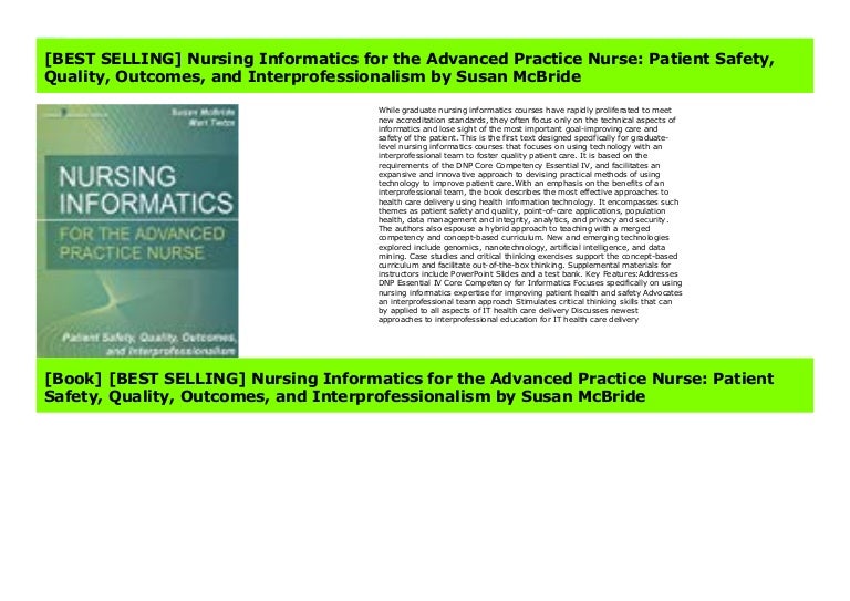 [BEST SELLING] Nursing Informatics for the Advanced Practice Nurse