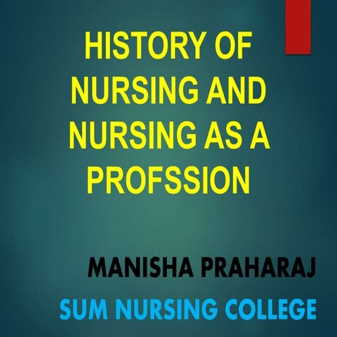 Nursing as a profession