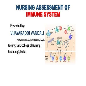 Nursing Assessment of Immune System
