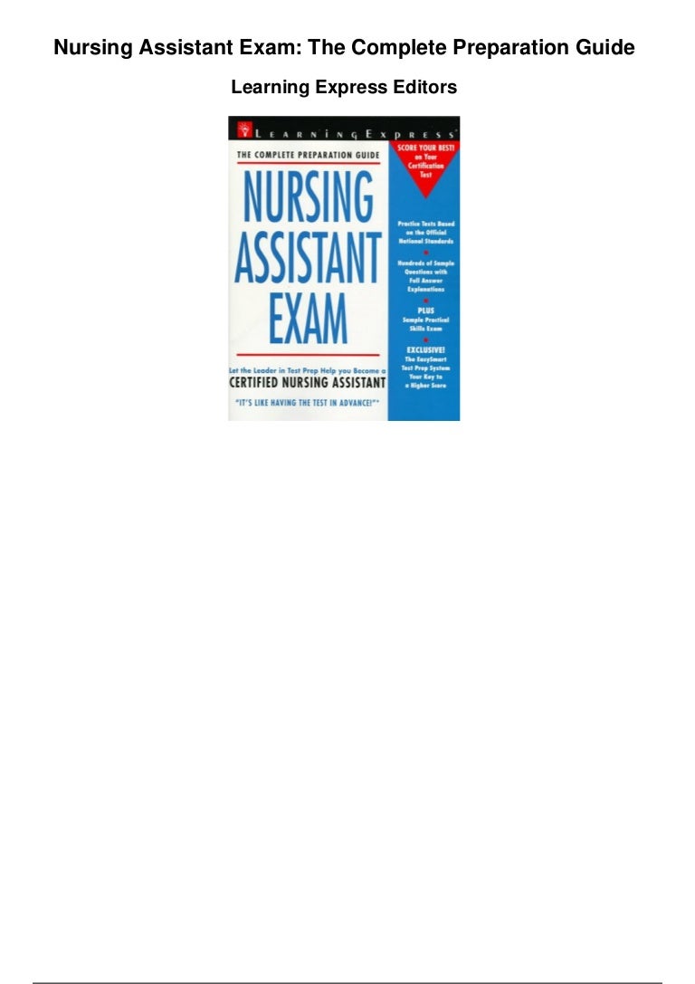 Nursing assistant exam the complete preparation guide pdf