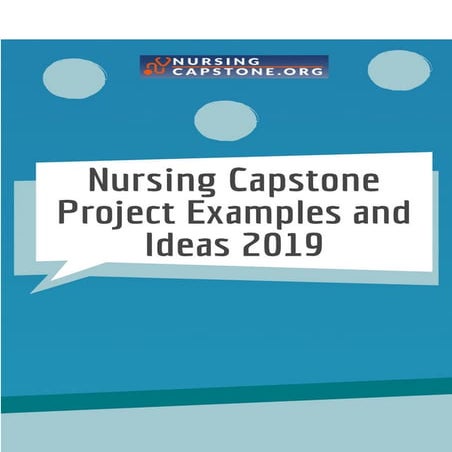 Nursing Capstone Project Examples and Ideas 2019 | PDF