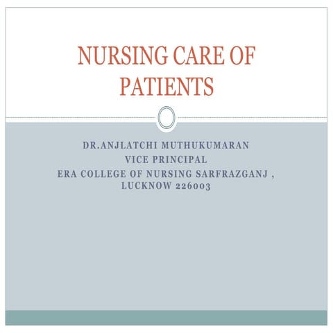 NURSING CARE OF PATIENTS.pptx