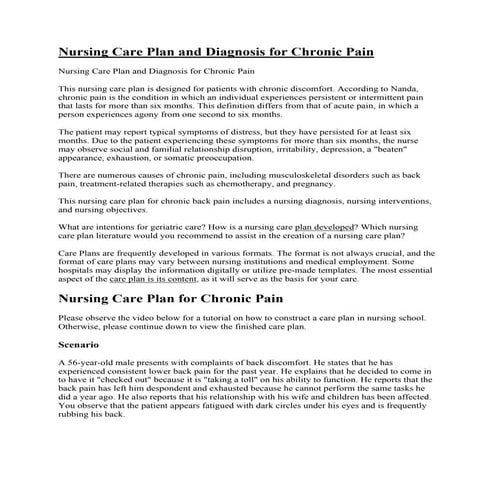 Nursing Care Plan Including Diagnosis and Intervention.pdf