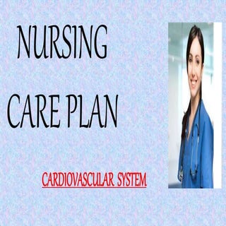 Nursing care plans cardiac complaints