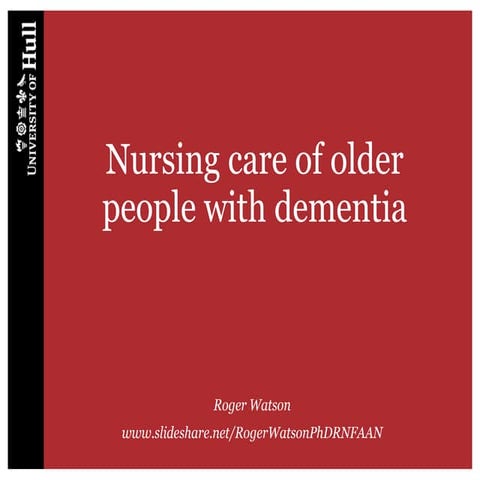 Research into mealtimes and older people with dementia | PPTX