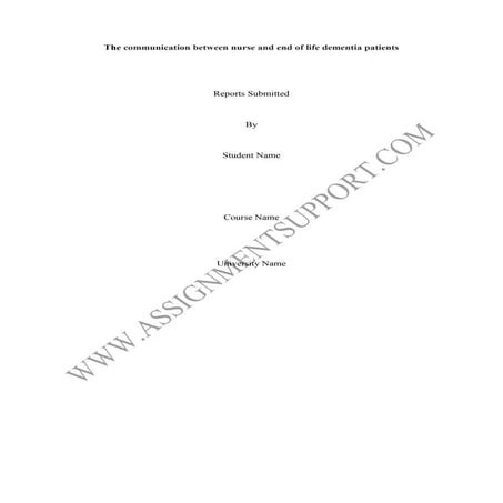 Nursing dissertationsample from assignmentsupport.com essay writing services 