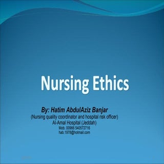 Nursing ethics