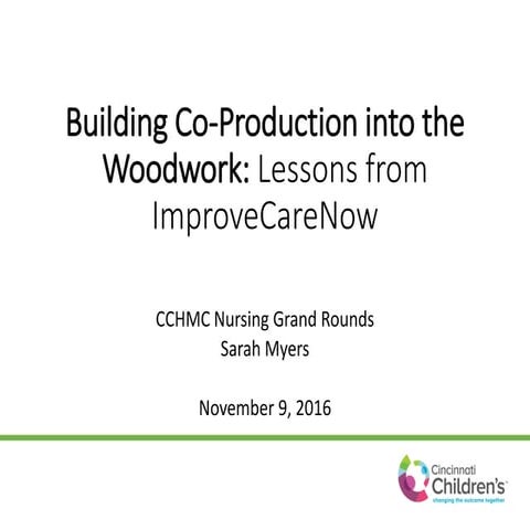 CCHMC Nursing Grand Rounds - 2016 Myers- Coproduction | PDF | Parenting ...
