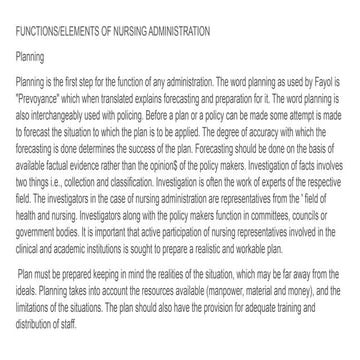 NURSING MANAGEMENT AND ADMINISTRATION...