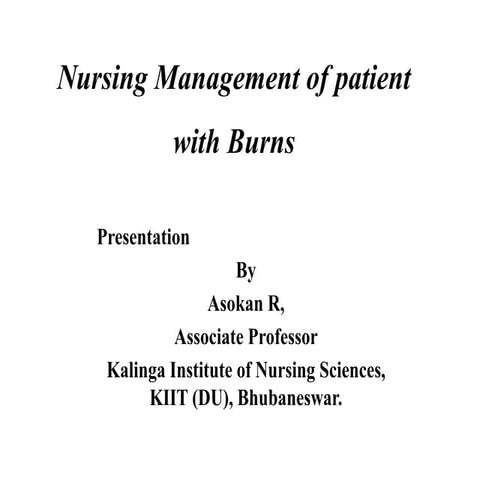 BURNS, CALCULATION OF BURNS, CALCULATION OF FLUID REQUIREMENT AND ...