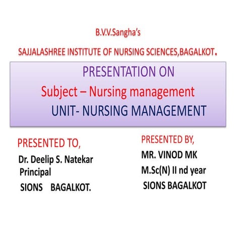 Nursing management 