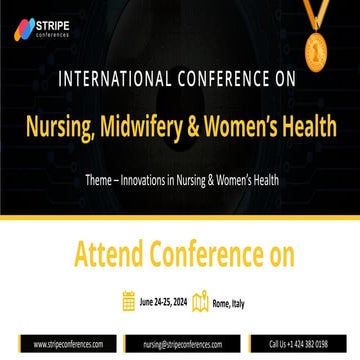 International Conference On Nursing Midwifery Women S Health Pdf