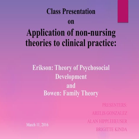 Non-Nursing Theory Presentation 2 