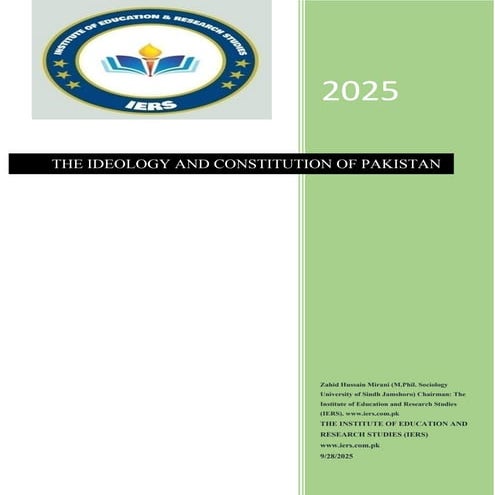 Introduction to pakistan studies | PPTX