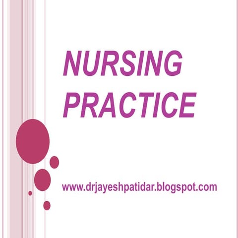 Nursing practice