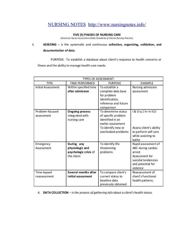 Nursing process