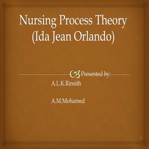 critique of Nursing process theory ( ida jean orlando)