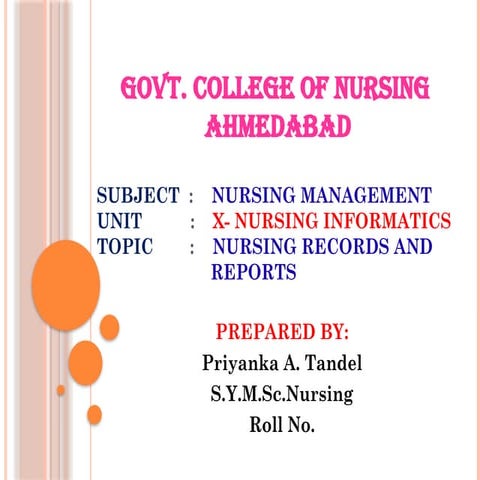 nursing records n reports.pptx records and reports