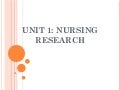 Research papers on nursing