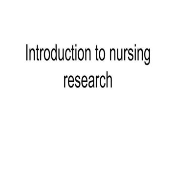 Nursing research 