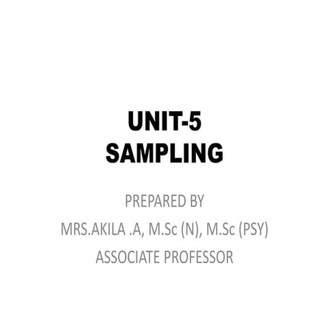 Nursing research  unit 5 (part-1)