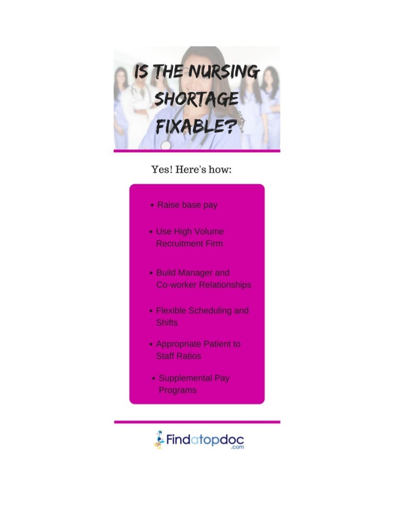 Nursing shortage infographic