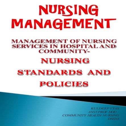 Nursing Standards and Policies