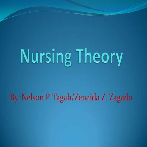 Nursing theory power point