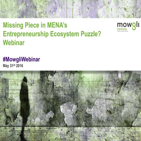 Missing Piece in MENA’s Entrepreneurship Ecosystem Puzzle Webinar Presentation