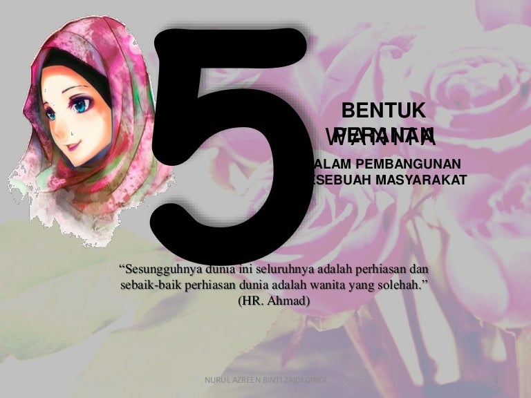 Peranan Wanita Dalam Pembangunan Sesebuah Masyarakat