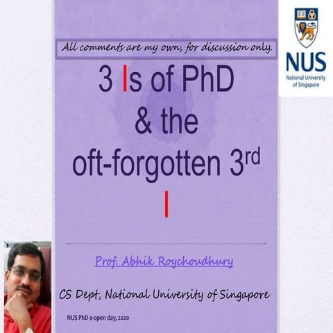 NUS PhD e-open day 2020