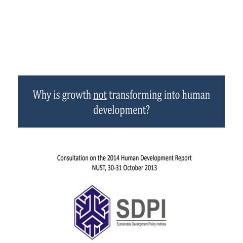 Economic Growth & Human Development | PPTX
