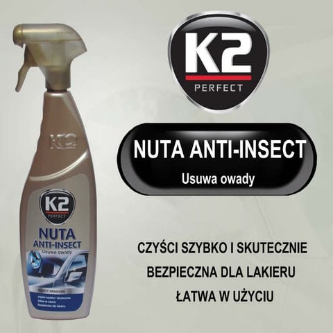 K2 Nuta Anti-Insect 700 ml - płyn do usuwania owadów z powierzchni szyb i ref...