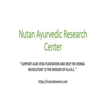 Nutan Aloevera Products | PPTX