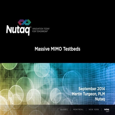 Nutaq's TitanMIMO Massive MIMO Testbeds