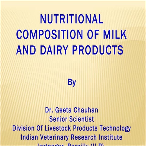 Nut comp of milk products