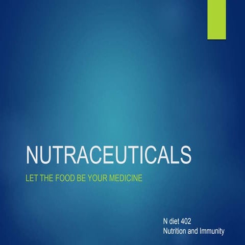 Nutraceuticals