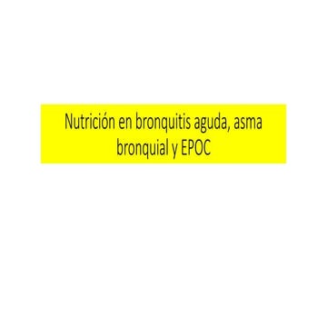 Nutrición en asma
