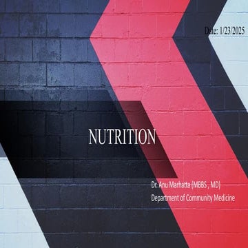 Nutrition Part 1 Dietary Goals Macronutrients Pptx