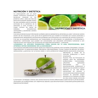 Nutrición y dietetica