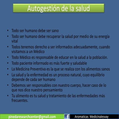 AUTOGESTION DE LA SALUD: APRENDIENDO A COMER SANAMENTE