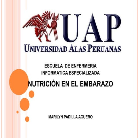 Nutricion en el Embarazo