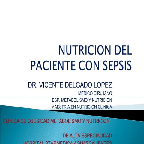 Nutricion del paciente con sepsis