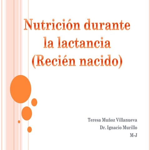 Nutricion durante la lactancia
