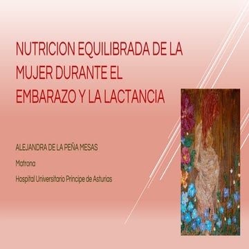 Nutricion equilibrada de la mujer durante el embarazo y la lactancia
