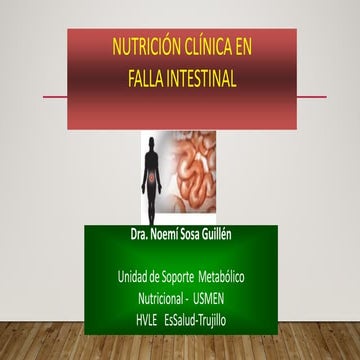 falla intestinal y sindrome de intestino | PPTX
