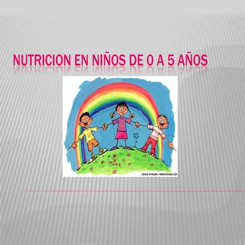 Nutricion en niños de 0 a 5 años